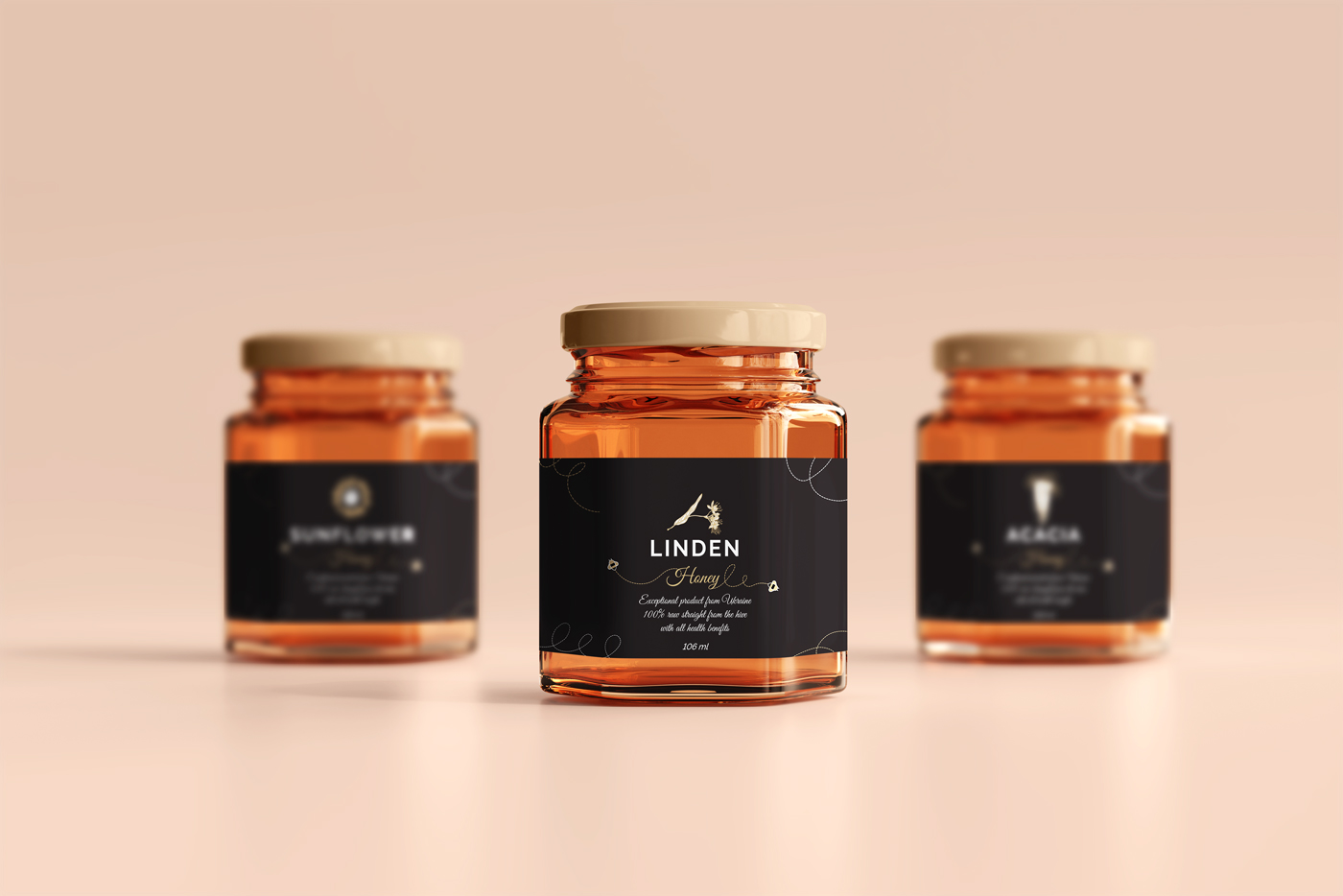 Shevchenko family honey label design