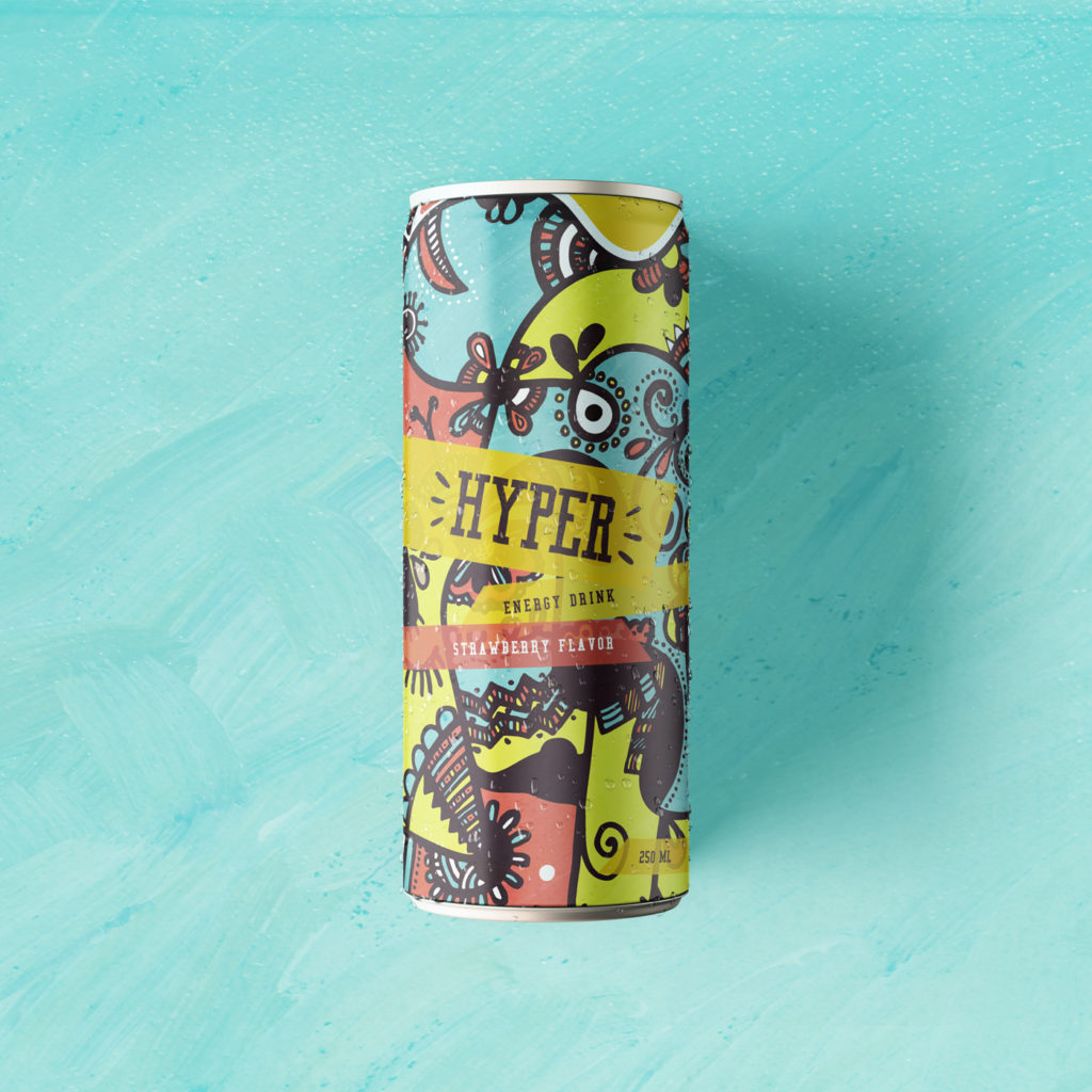 Packaging design for Hyper energy drink