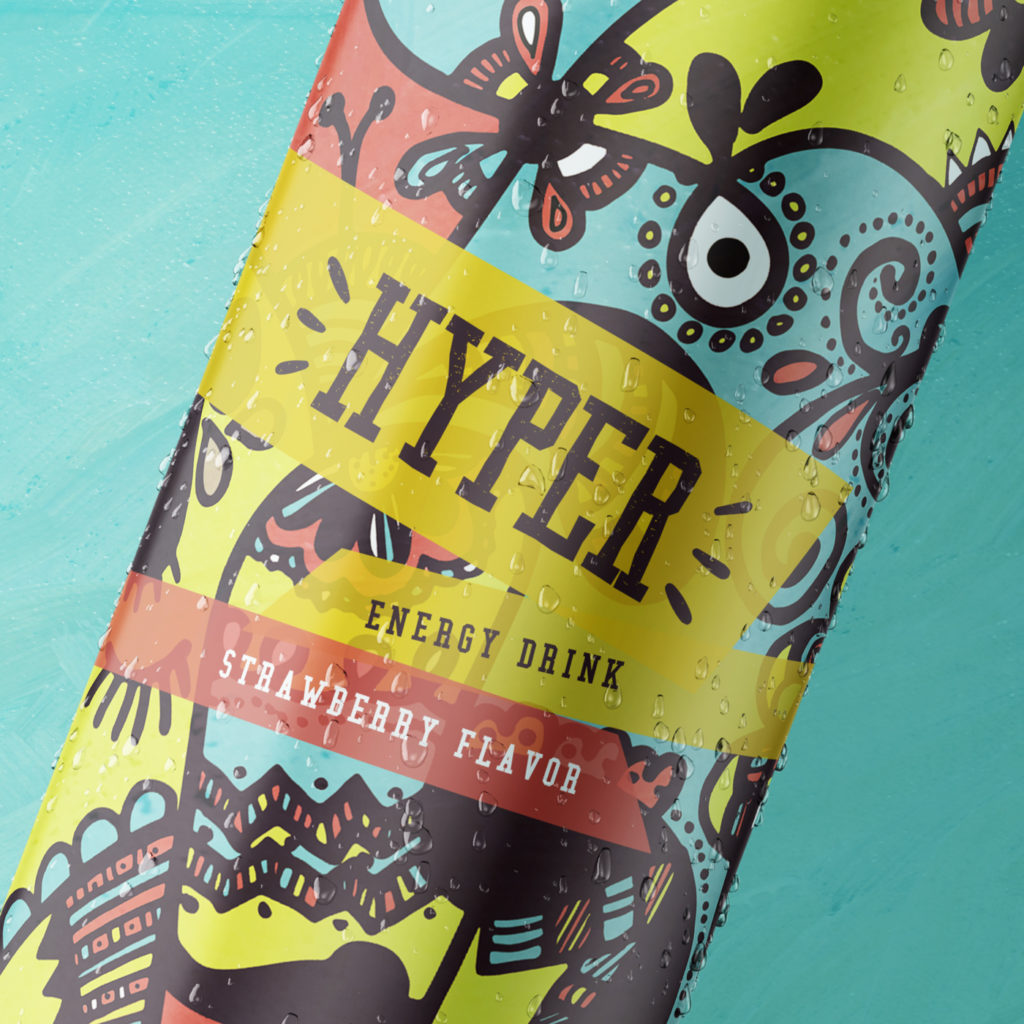 Packaging design for Hyper energy drink