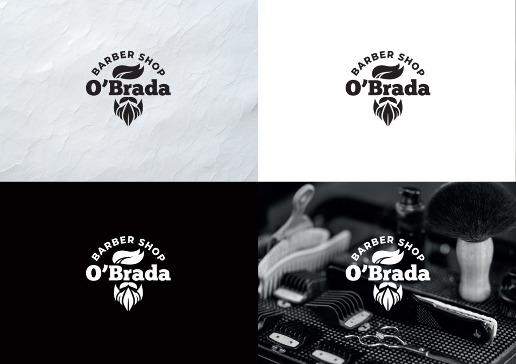 Imenovanje i dizajn logotipa za O'Brada frizerski salon za muškarce
