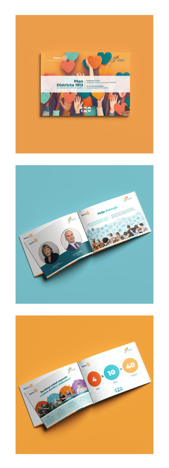 Dizajn knjižice i roll-up bannera za Rotary Distrikt 1913