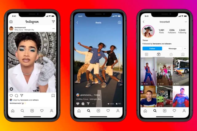 Instagram before Ui design changes in 2020