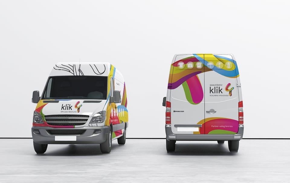 Vehicle wrap design for Klik4