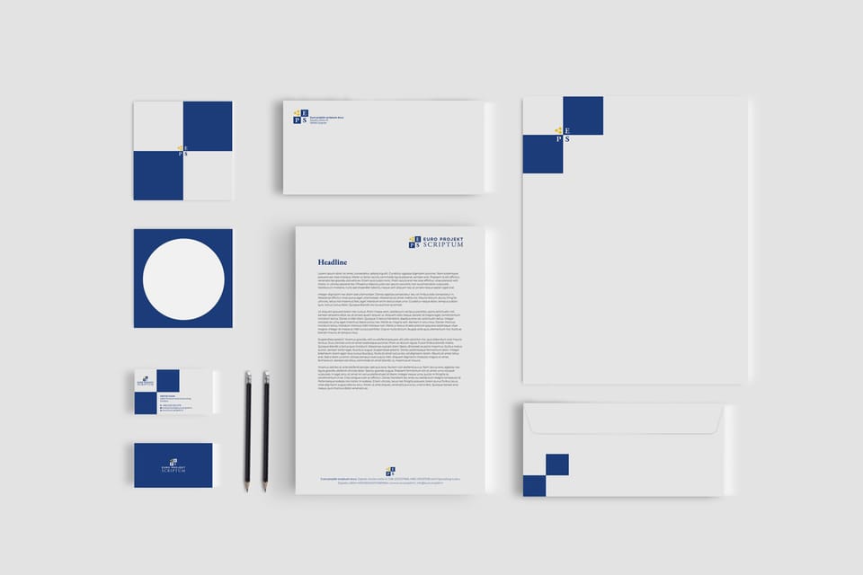 Visual identity of Euro Projekt Scriptum