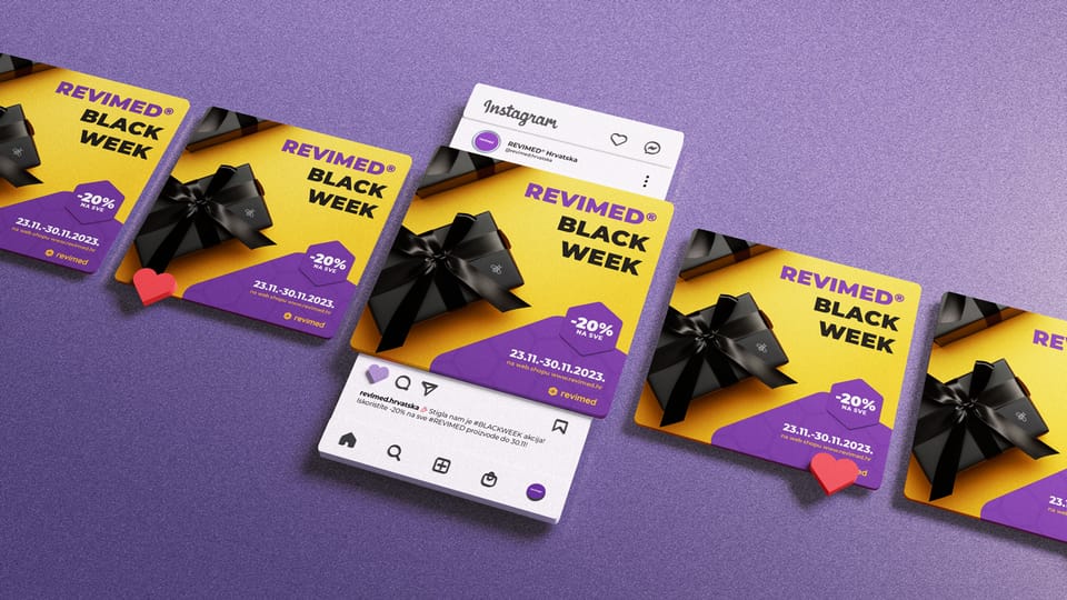 REVIMED® :: Dizajn i osmišljavanje (copywriting) objava za društvene mreže
