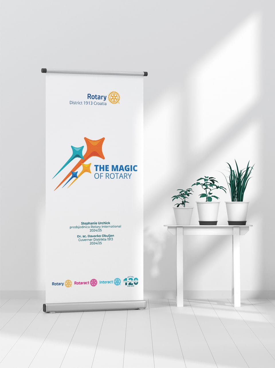 Roll-up banner designs for Rotary District 1913